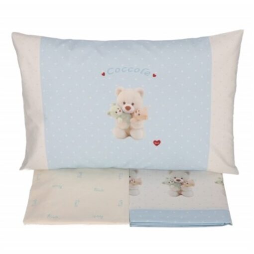 lenzuolo trudy gabel coccole azzurro letto baby con le sponde