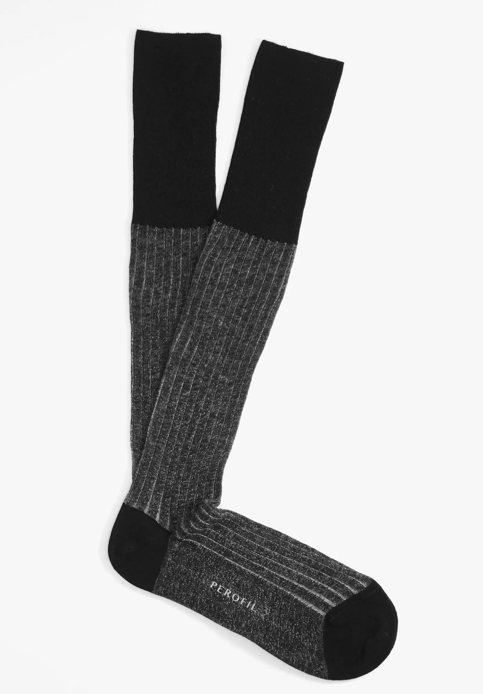 Calza lunga invernale Perofil vanisè nera cotone -cashmere vprc93020